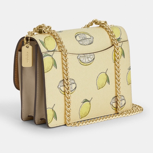 New🍋Coach Mini Klare Crossbody Bag With Lemon Print - Picture 5 of 7